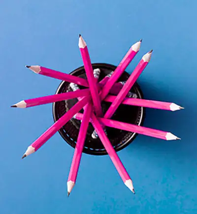 pencils erasers